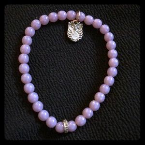 Chavez for Charity glass beaded stretch bracelet